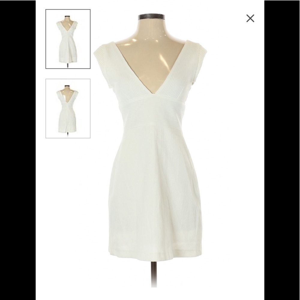 Trafaluc By Zara v-neckline ribbed dress